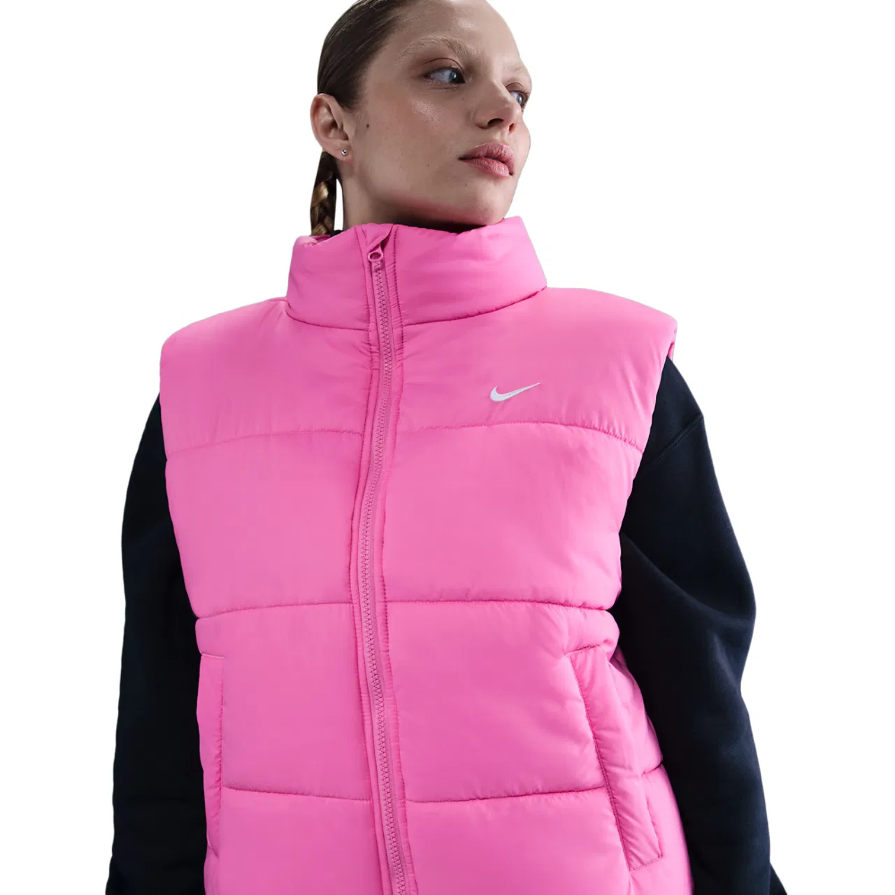 Женский утепленный жилет NSW Therma-FIT Classic Nike, цвет Playful Pink/White