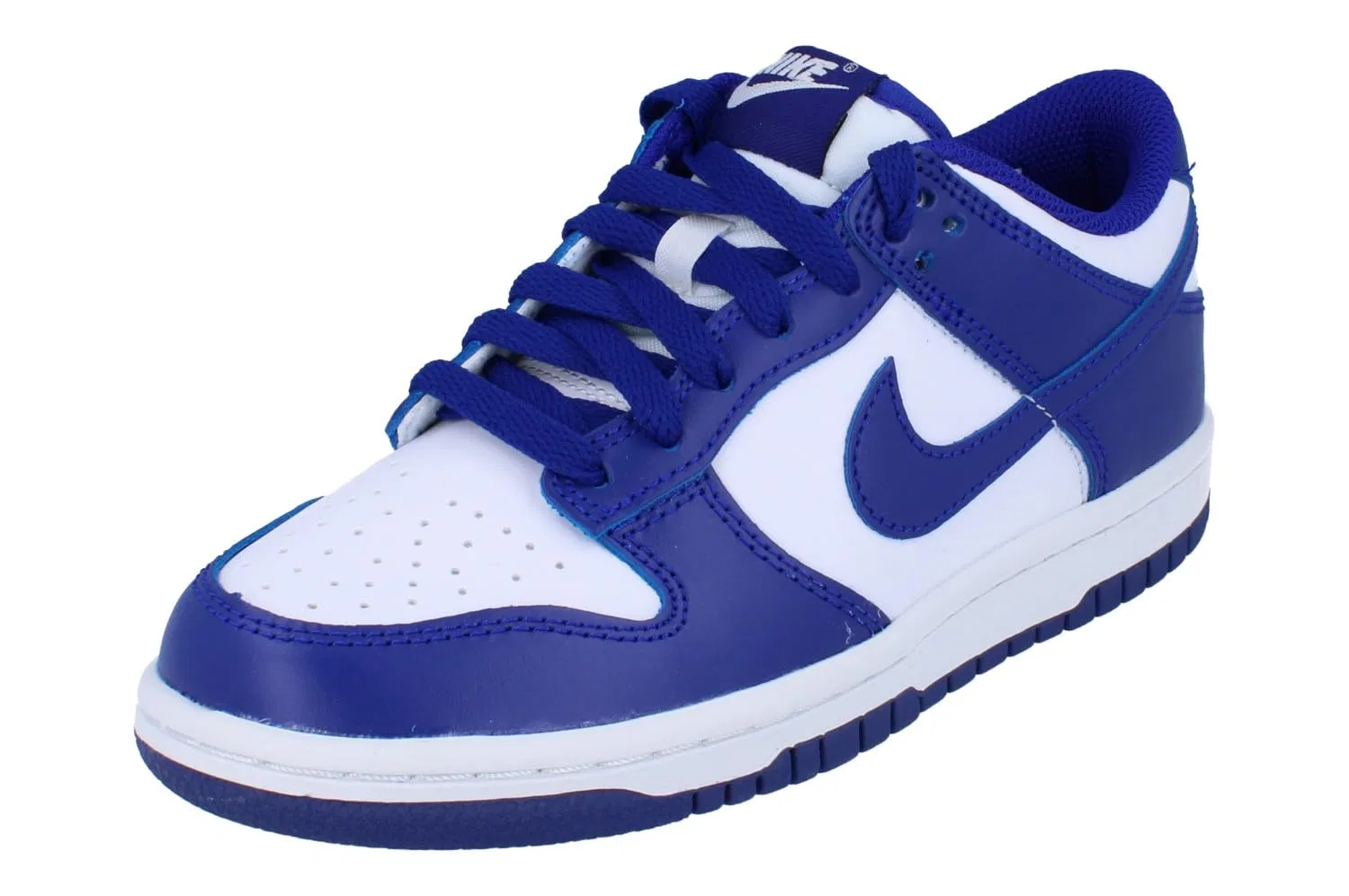 Детские кроссовки для мальчиков с низким верхом NIKE Dunk Low NIKE, White Concord University Red