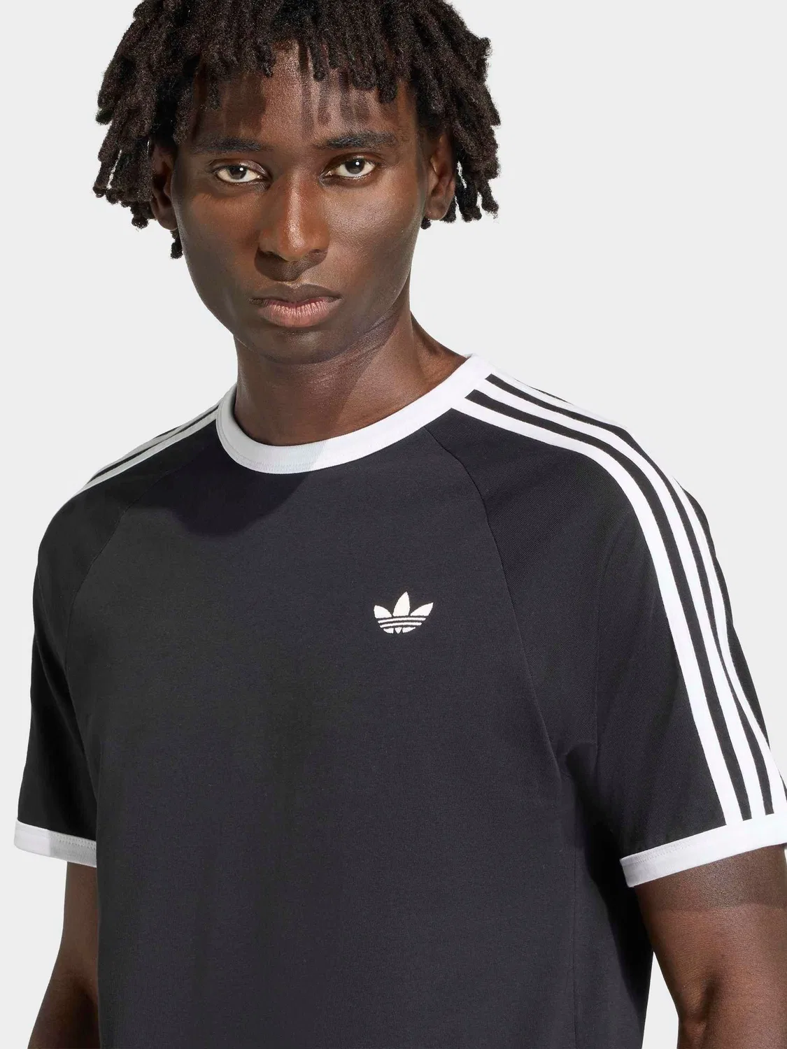 Футболка с полосами adidas Originals, черный — фото 4