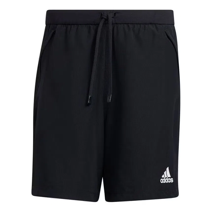 Шорты спортивные дышащие на шнуровке Adidas, черный