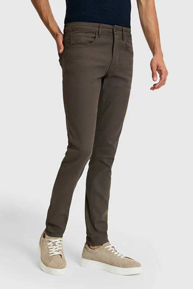 Мужские джинсы скинни-фит U.S. Polo Assn., Light Brown — фото 4