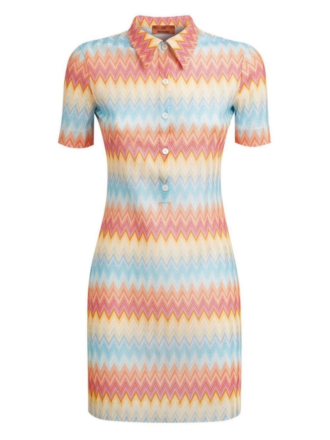 

Missoni платье мини с узором шеврон, синий