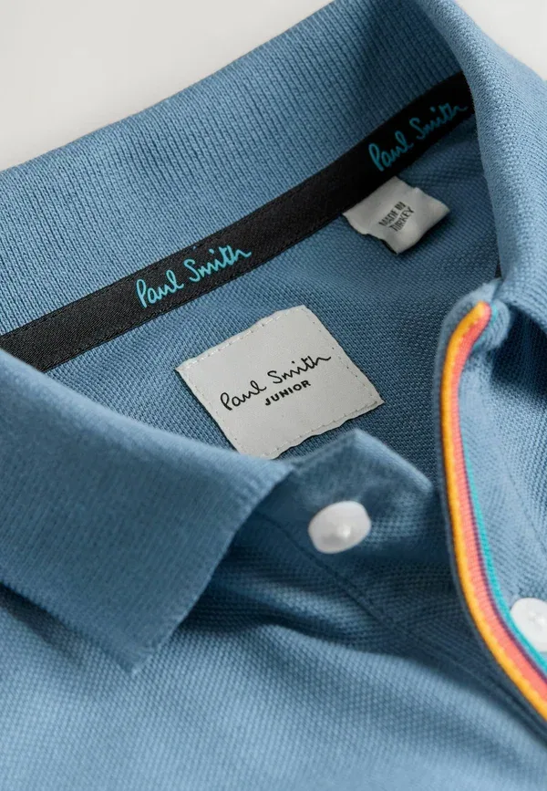 Футболка с длинным рукавом хлопок Long sleeve signature Paul Smith Junior light blue, светло-голубой — фото 4
