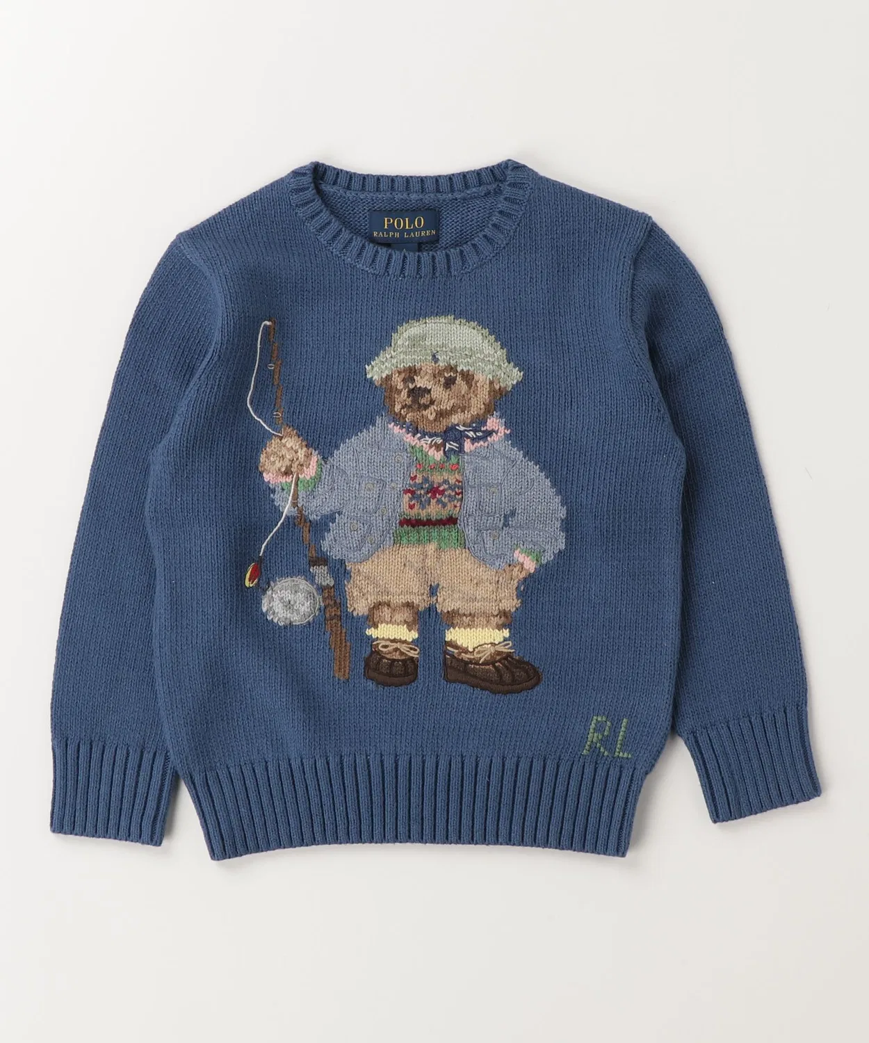 Детский свитер с длинным рукавомPolo Bear POLO RALPH LAUREN CHILDRENSWEAR, Navy — фото 3