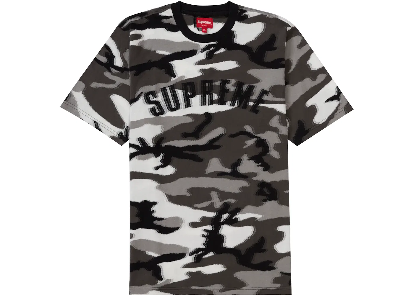 Мужской топ с принтом Intarsia Camo Supreme, цвет Snow Camo