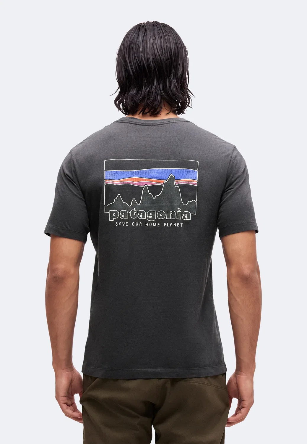 Футболка с принтом «Городской пейзаж 73-го года» Patagonia, Ink Black
