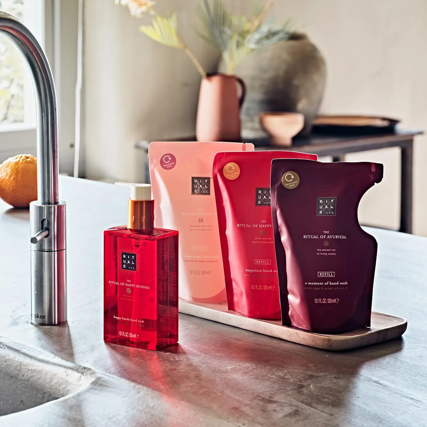 Гель для рук Rituals The Ritual of Ayurveda Refill Hand Wash, 300 мл, Red — фото 2