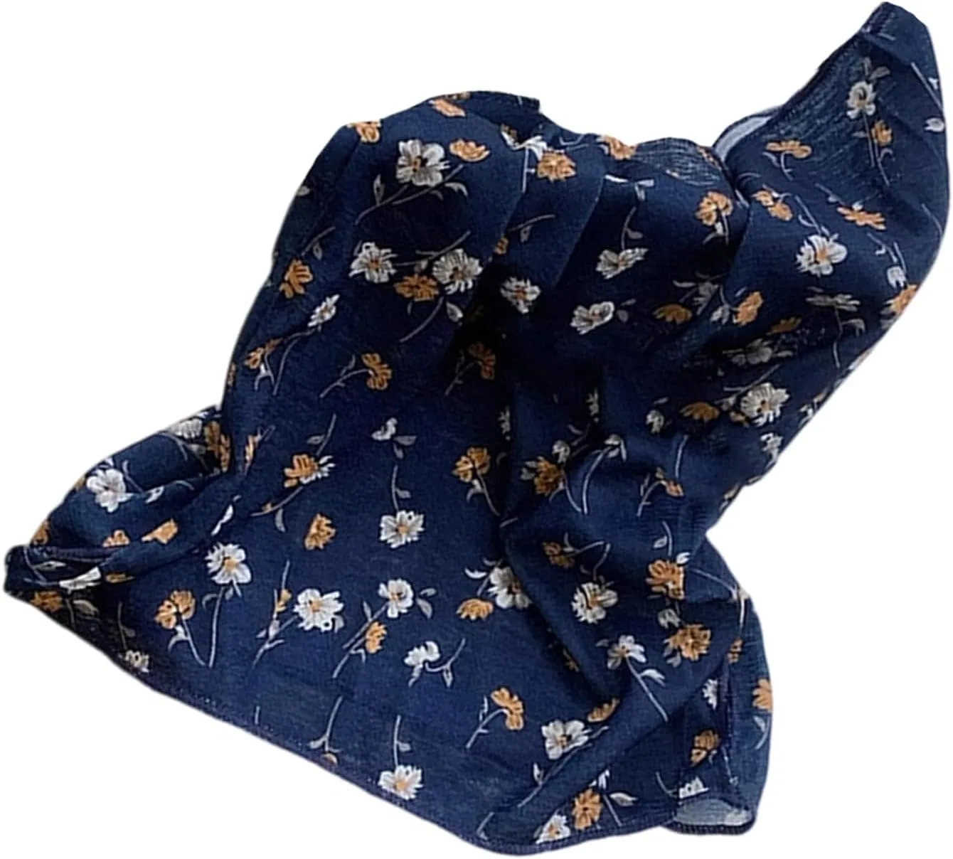 Маска для лица солнцезащитная с цветочным принтом Vynetra, Navy Flowers
