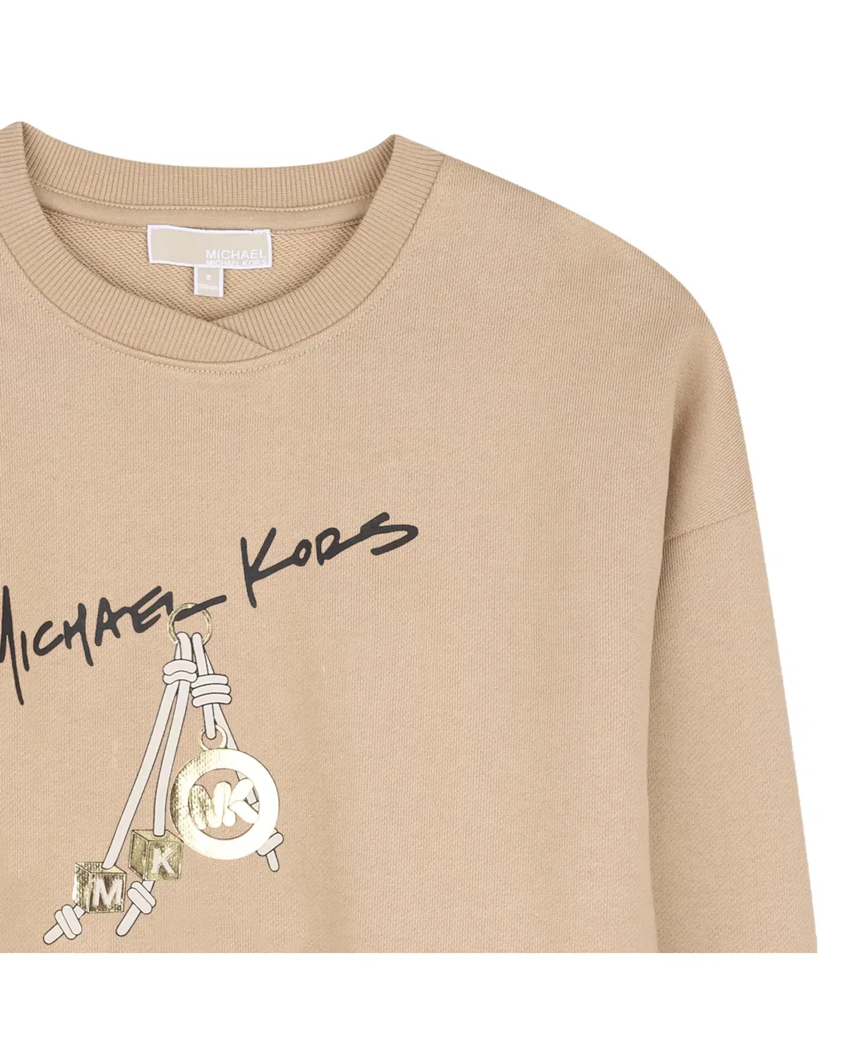 Детская худи для девочек с принтом Michael Kors, Marrón — фото 2