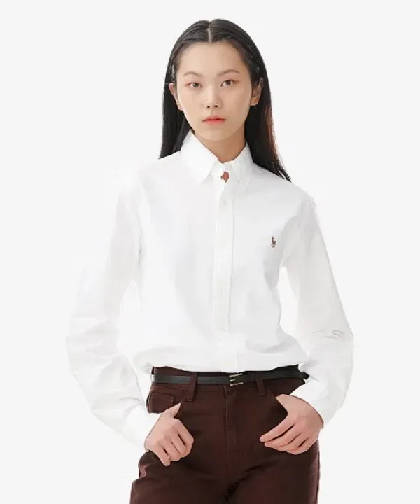 Оксфордская рубашка Custom Fit, Polo Ralph Lauren, белый — фото 3
