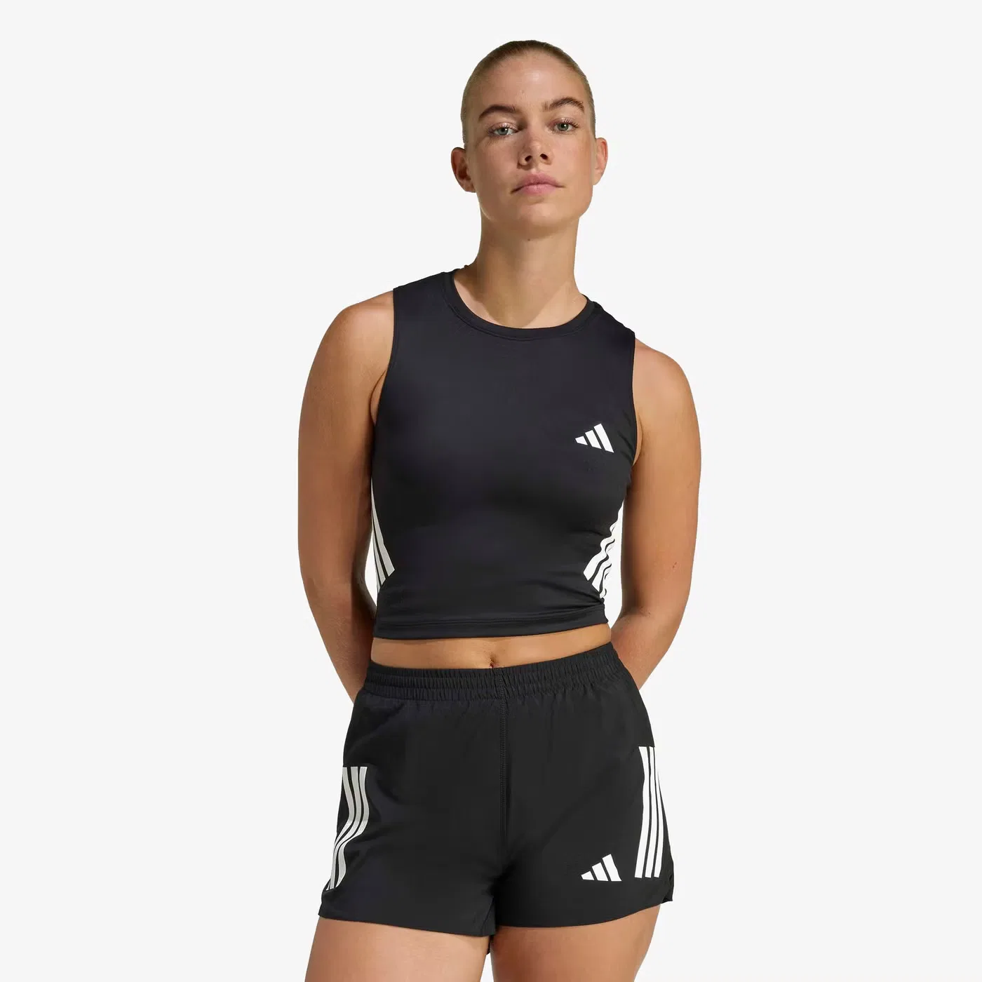 Топ без рукавов Adi365 Iconic Running Crop Adidas, черный — фото 2