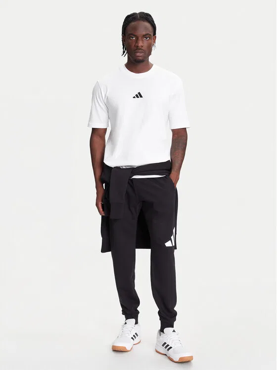 Футболка regular fit Essentials Small Logo Adidas, белый — фото 2