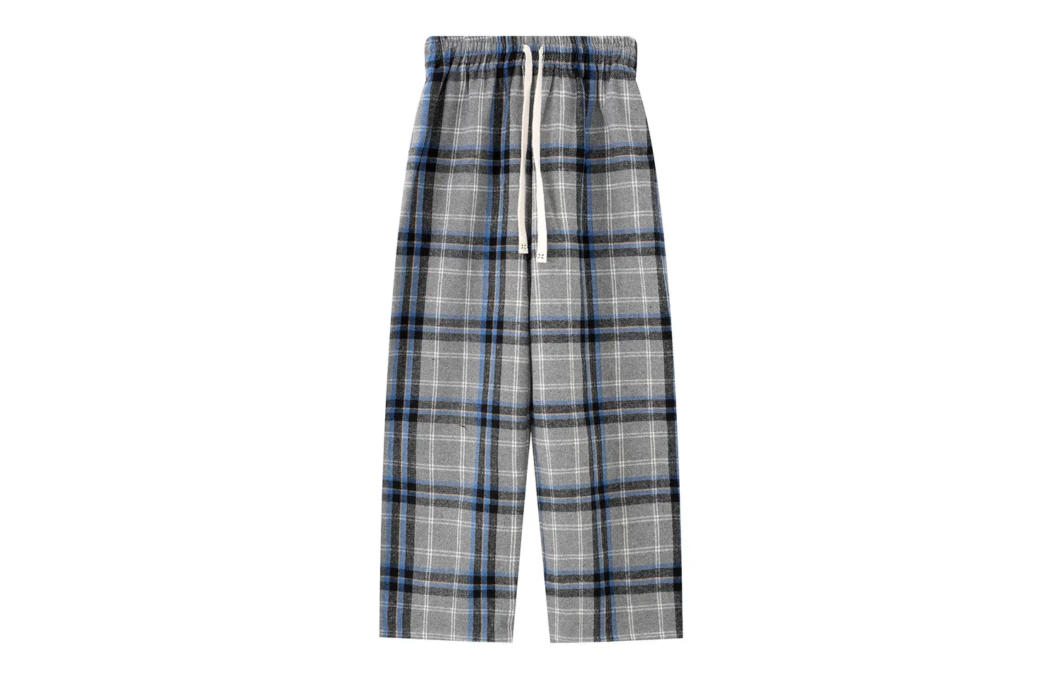 Детские брюки свободного кроя с широкими штанинами Coffee Plaid F426, Coffee Plaid — фото 3