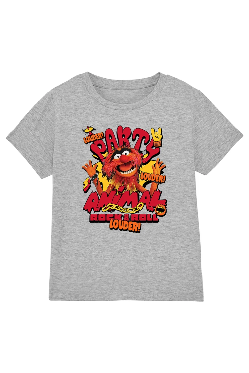 Детская футболка с принтом The Muppets Party Animal Disney, Athletic Heather