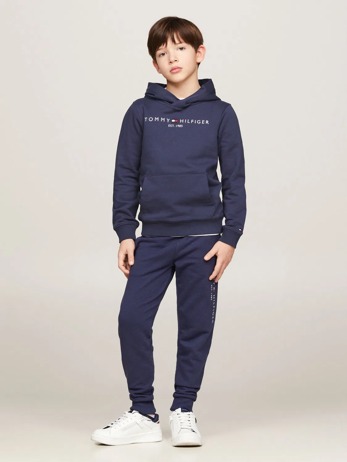 Худи, повседневное, Essential Tommy Hilfiger, синий — фото 3