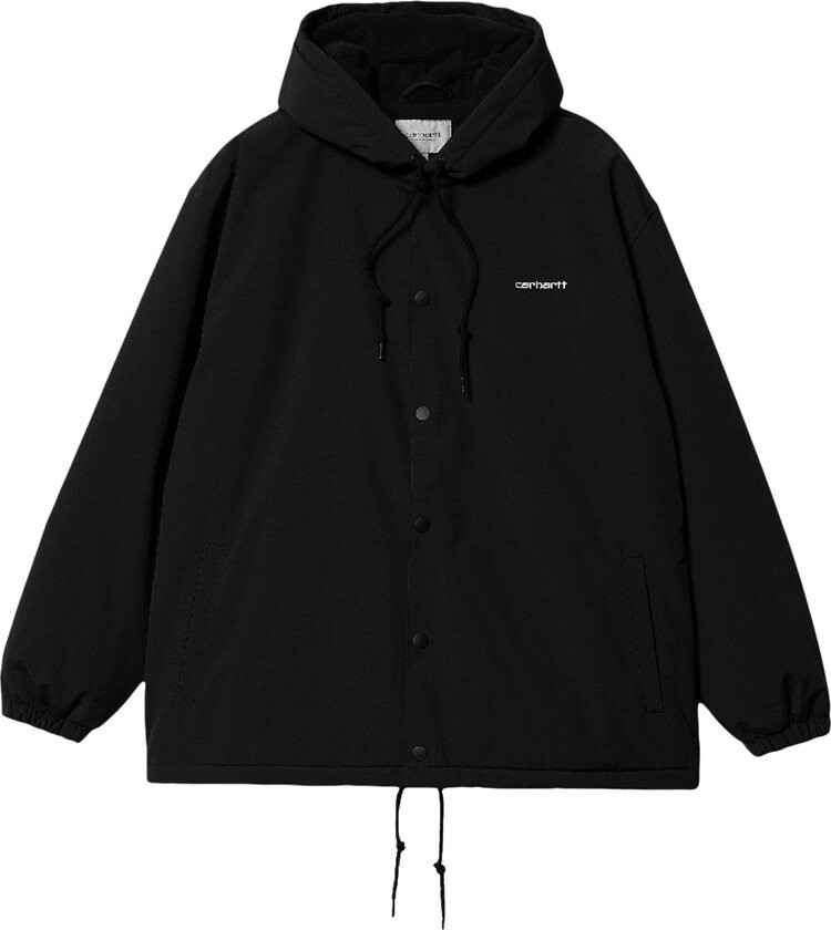 

Куртка Carhartt WIP Hooded Coach 'Black', черный