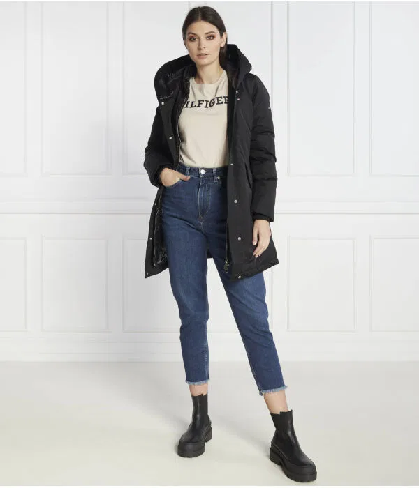 Женская футболка с круглым вырезом Tommy Hilfiger, бежевый — фото 2