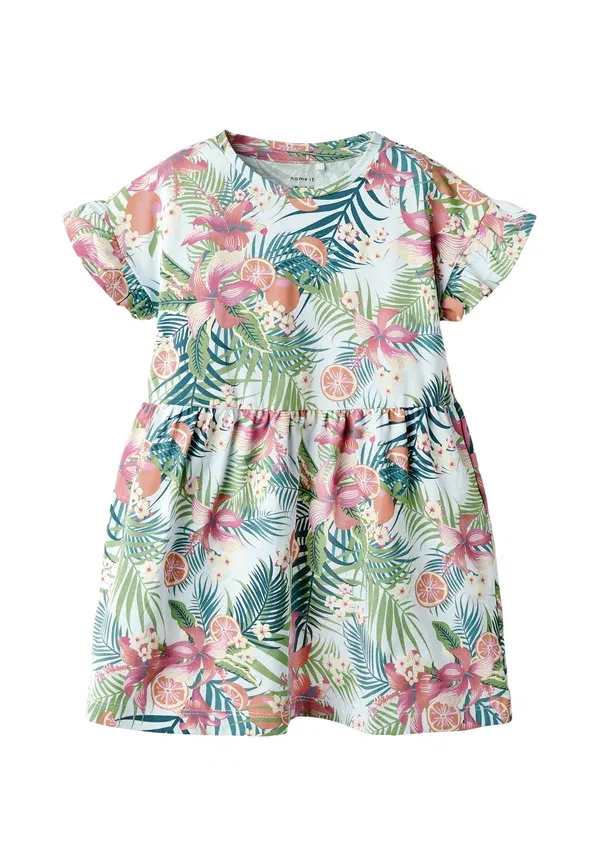 Платье хлопковое Nmfjunni ss dress box pb Name It, blau, синий