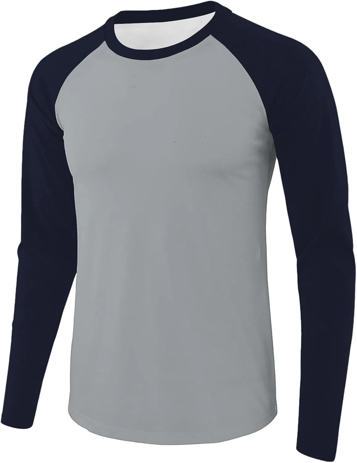 Мужская футболка реглан с длинным рукавом Color Block, Gray