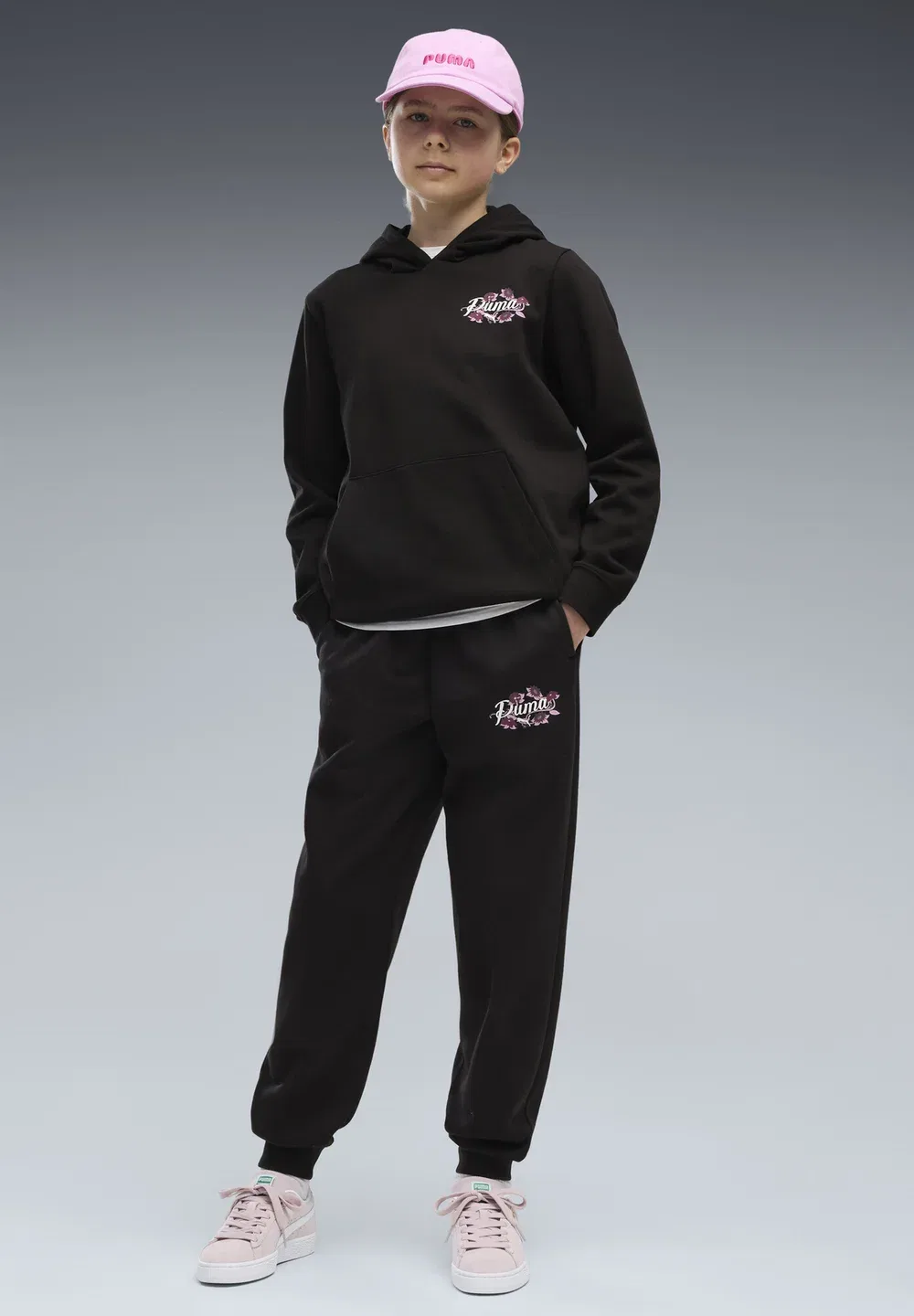 Спортивные штаны Ess nature 2.0 graphic sweatpants fl - спортивные штаны Puma, Puma Black