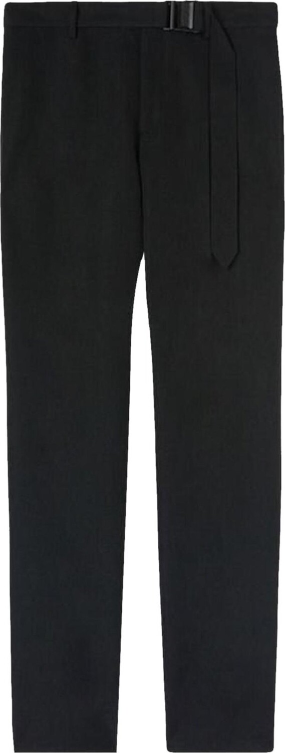 

Брюки Off-White Buckle Dry Wool Slim Pant 'Black', белый