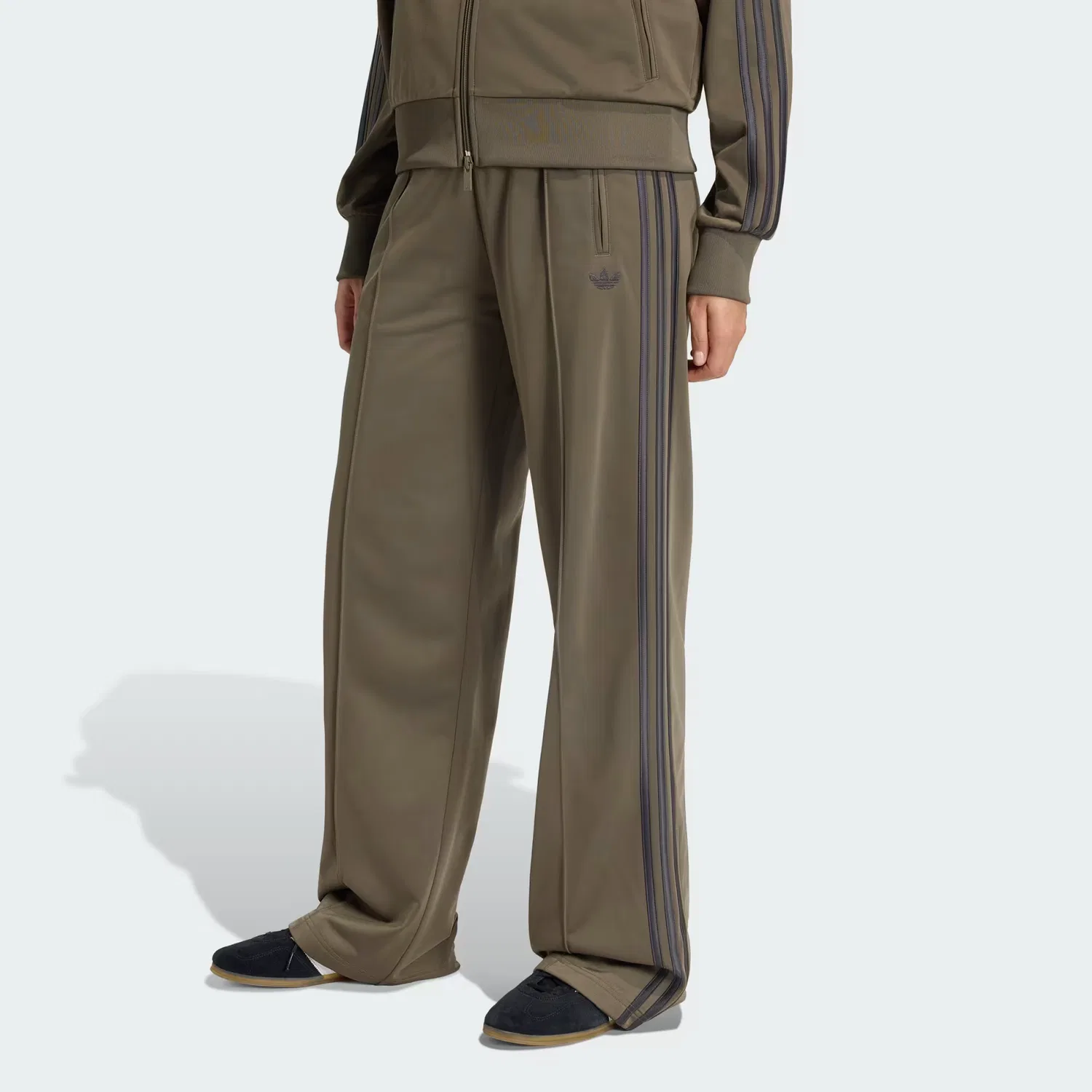 Женские спортивные брюки свободного кроя Firebird Adidas Originals, Branch/Черный