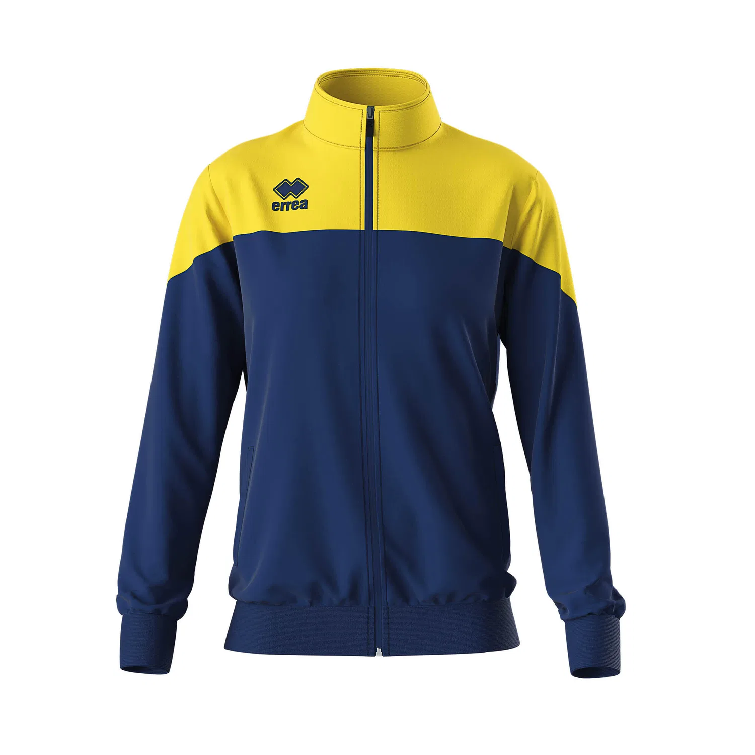 Детская куртка с длинным рукавом Errea Bea Jacke Jr, Blue Navy Yellow — фото 2