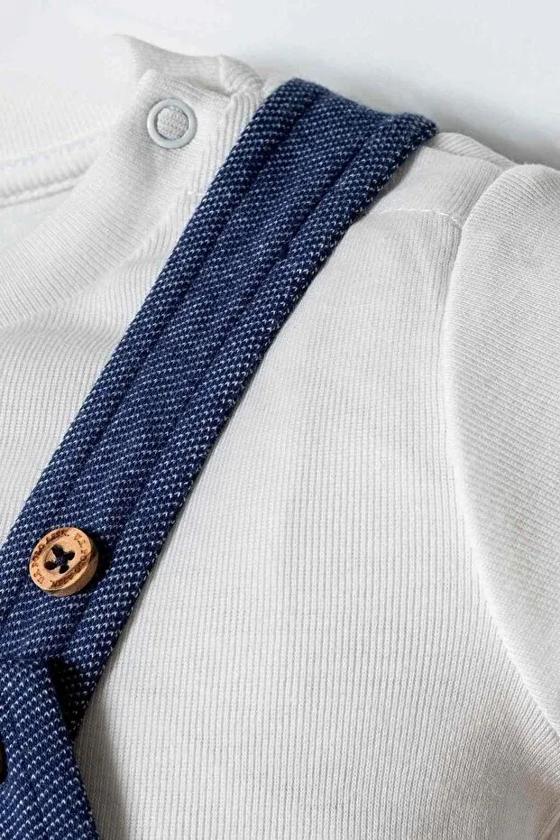 Детский комбинезон для мальчиков с лицензионным принтом U.S. Polo Assn., Blue — фото 4