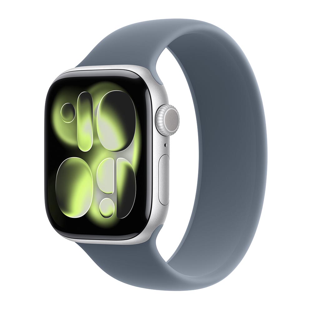 

Умные часы Apple Watch Series 11 (GPS), 42 мм, Silver Aluminum Case/Anchor Blue Solo Loop - Size 5, Серебристый, Умные часы Apple Watch Series 11 (GPS), 42 мм, Silver Aluminum Case/Anchor Blue Solo Loop - Size 5