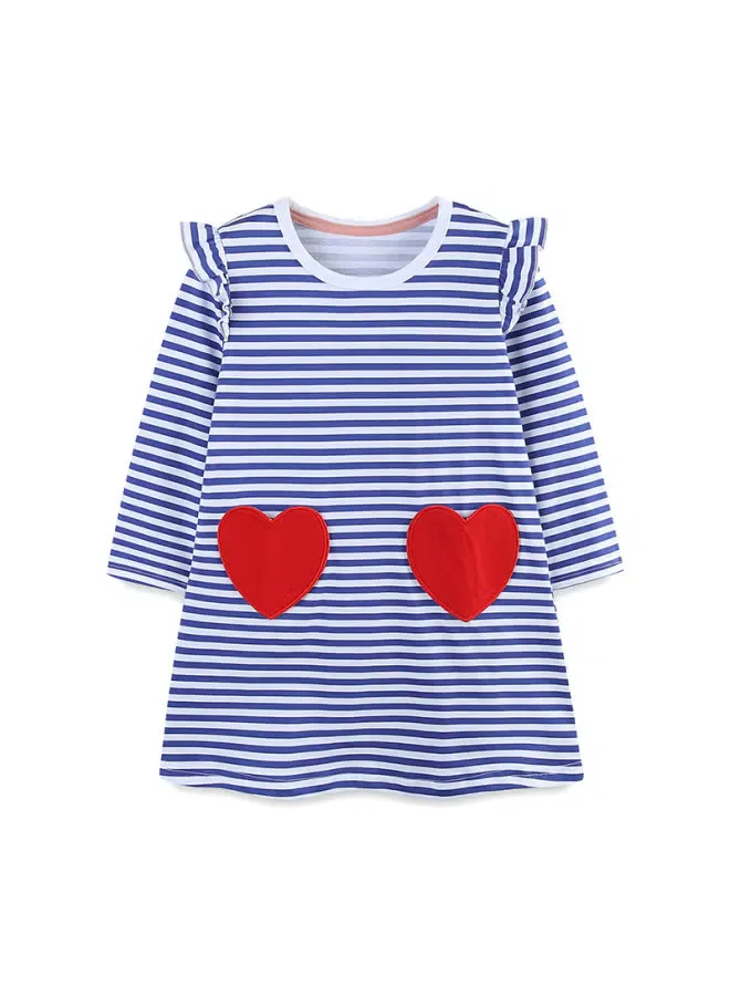 Платье с принтом полоска, модель Princess, Aosta Betty Store