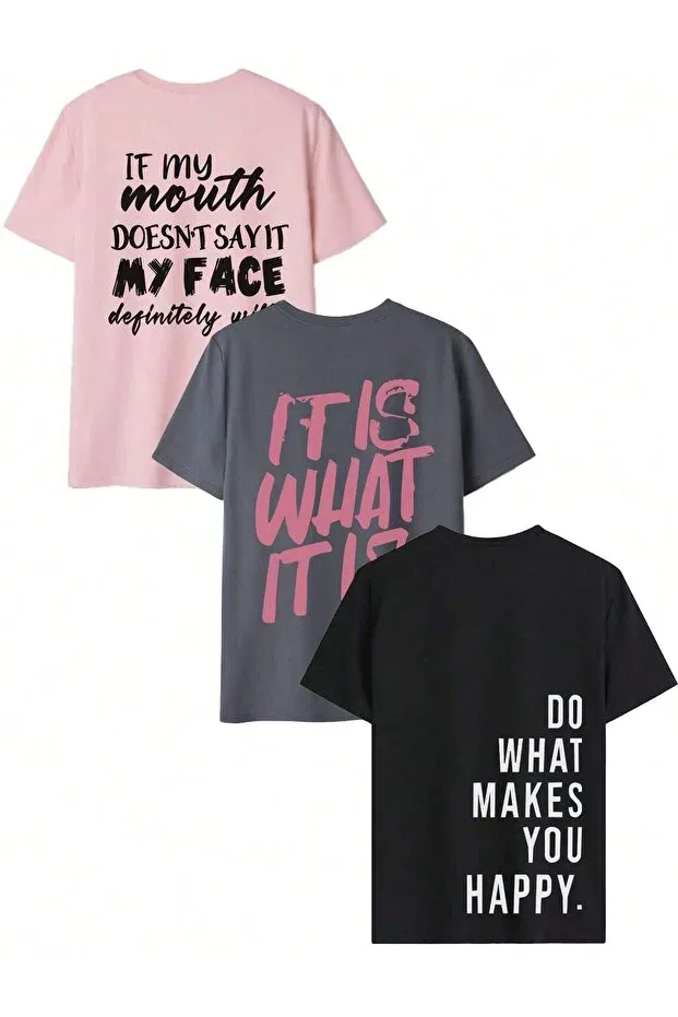 Детский комплект футболок для девочек с принтом Svart Wear, Multicolor1 — фото 4