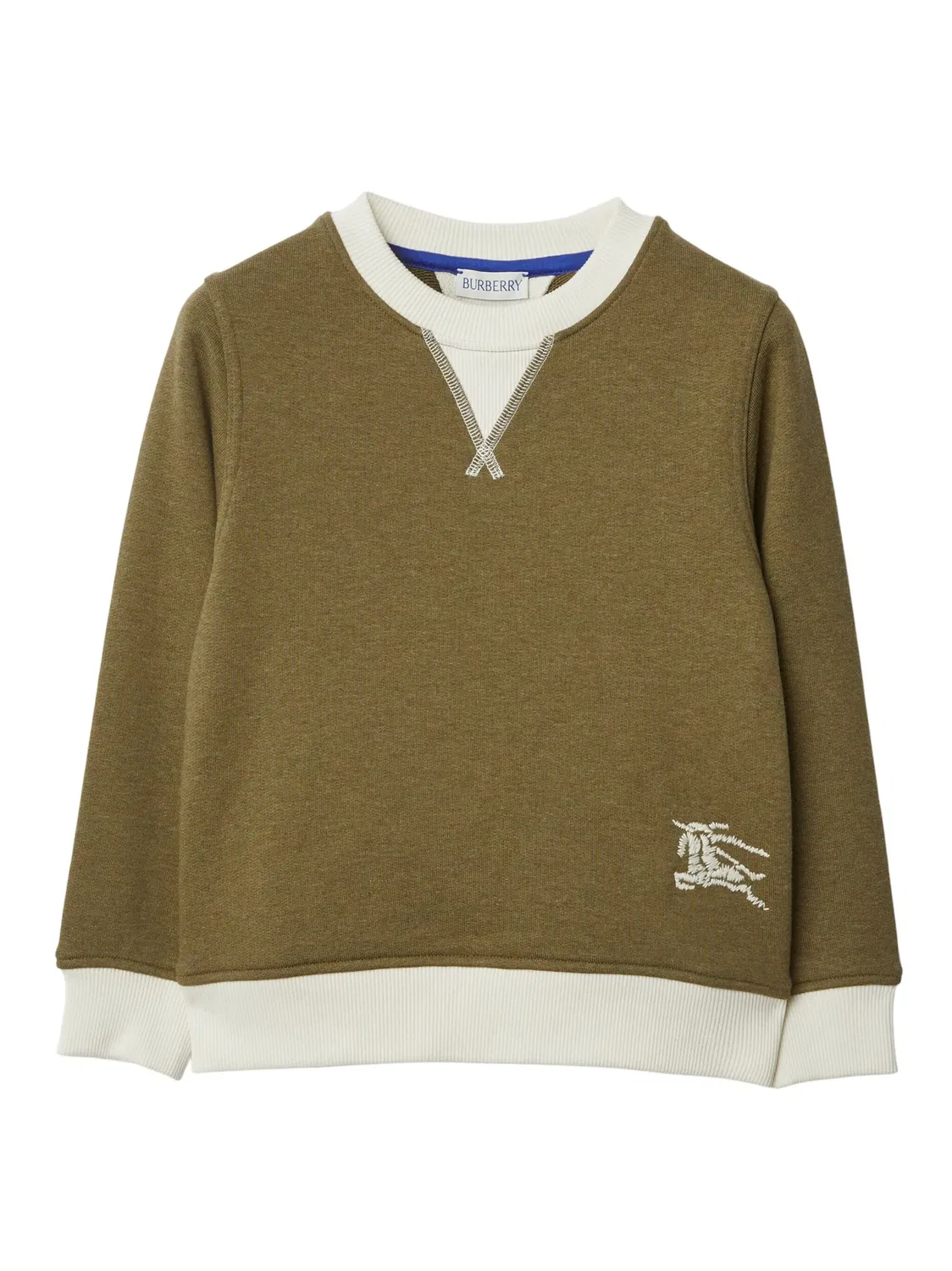 Свитшот с мотивом Equestrian Knight Burberry, зеленый
