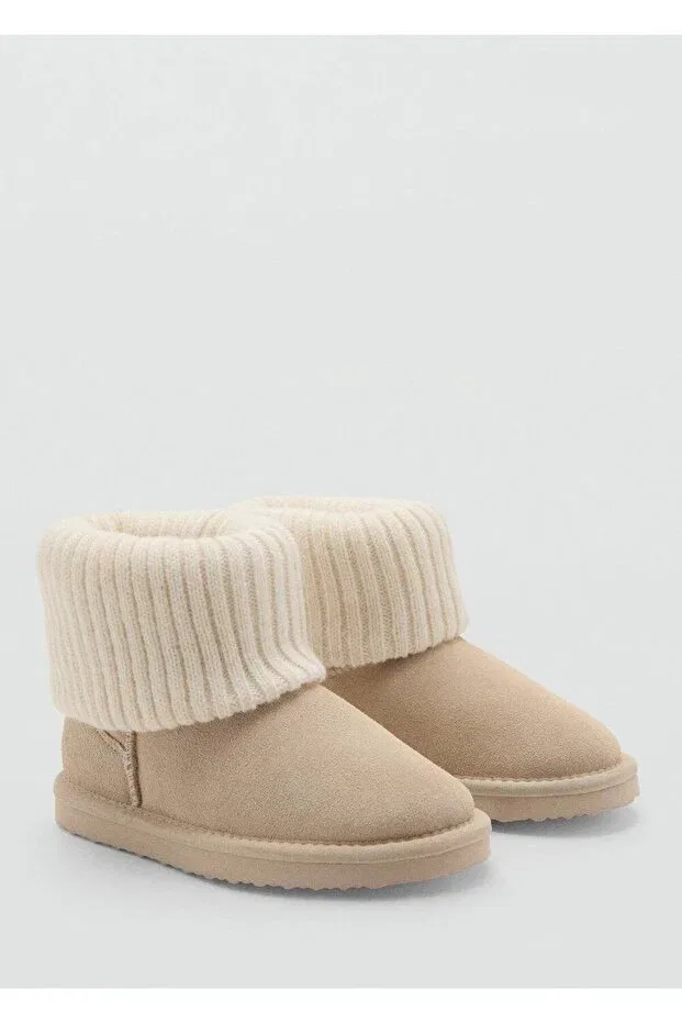 Детские ботинки для девочек с текстильным верхом Mango Kids, Gray