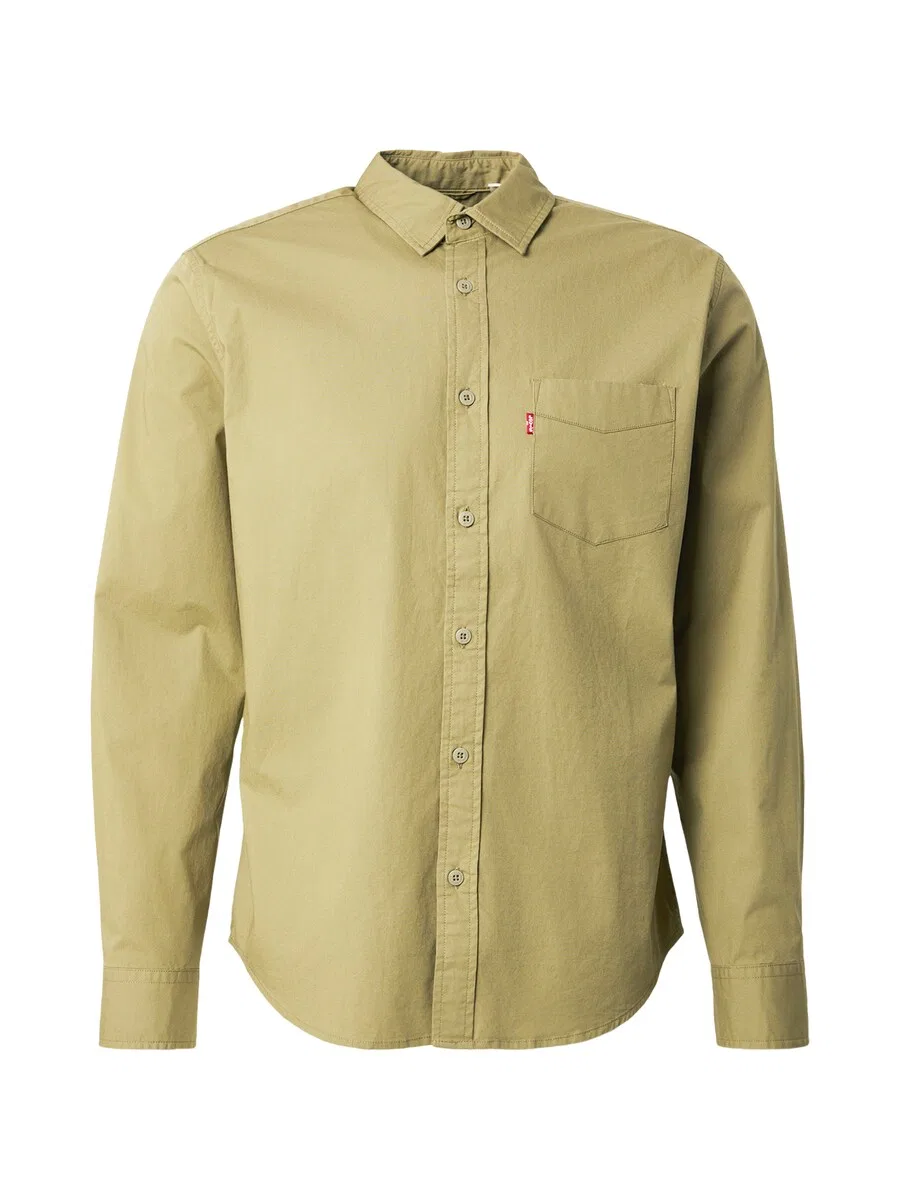 Рубашка LEVI'S Regular fit Button Up Shirt 'Classic' цвета хаки