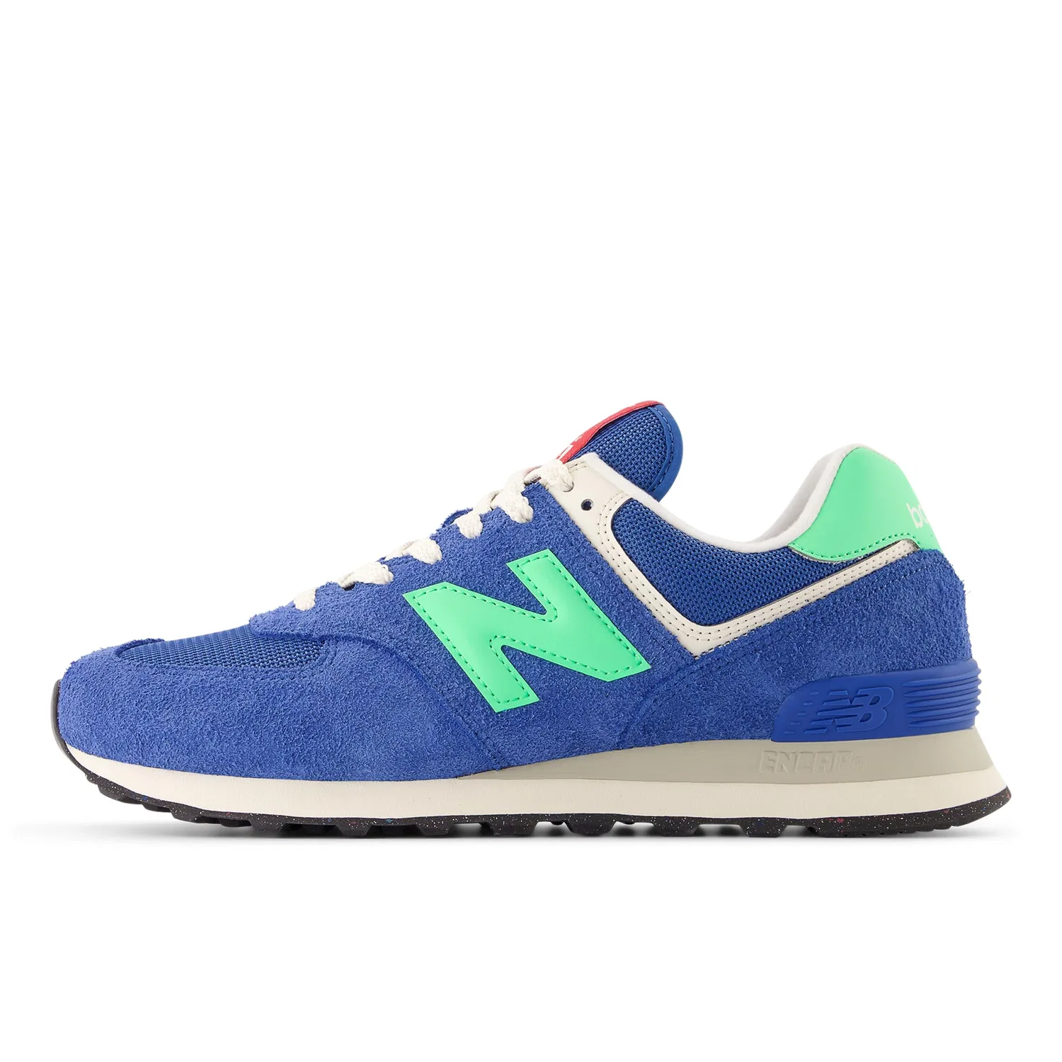 Детские кроссовки для мальчиков с ENCAP подошвой 574 V2 Unisex New Balance, Blue Agate Lime Leaf — фото 2