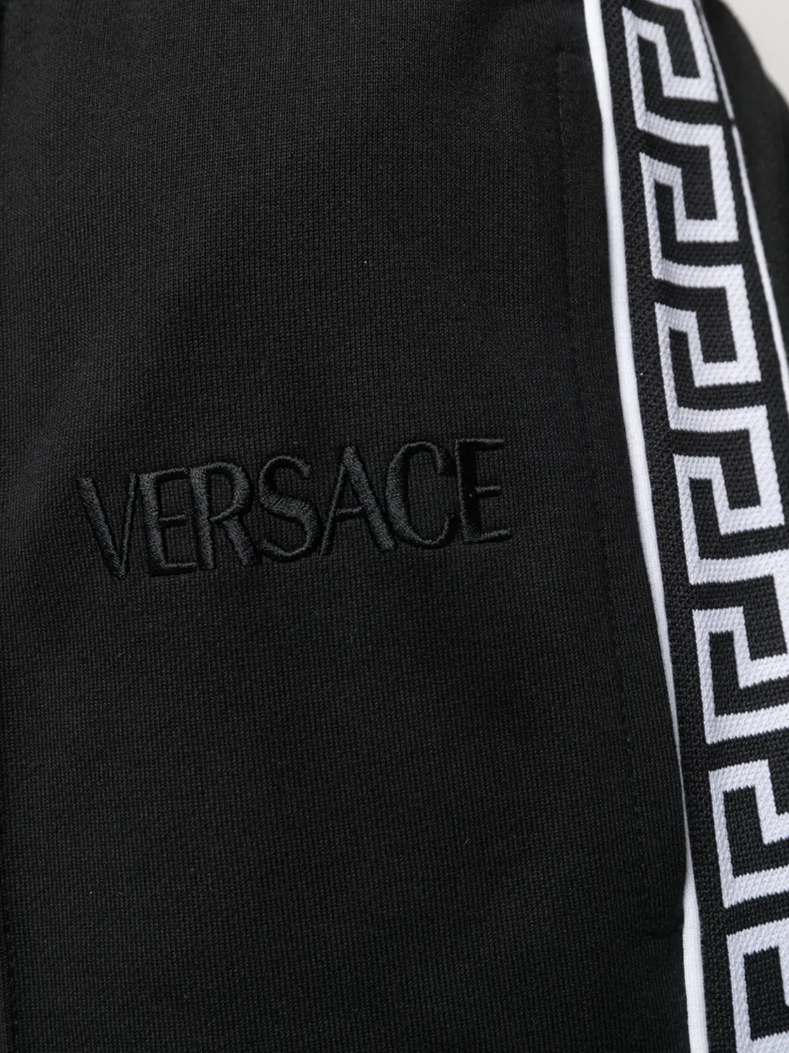 Штаны для треккинга с вышитым логотипом Versace, черный — фото 3