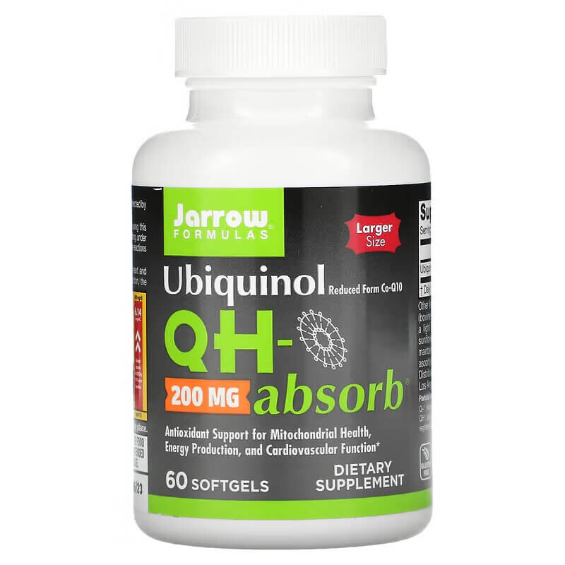 

Убихинол QH-Absorb Jarrow Formulas 200 мг, 60 таблеток