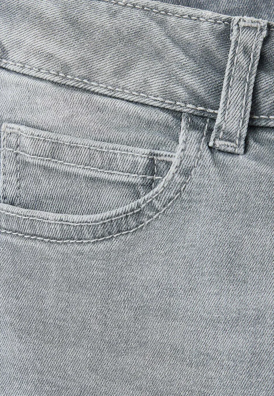 Детские джинсы облегающего кроя Mango Kids, Grey Denim — фото 3