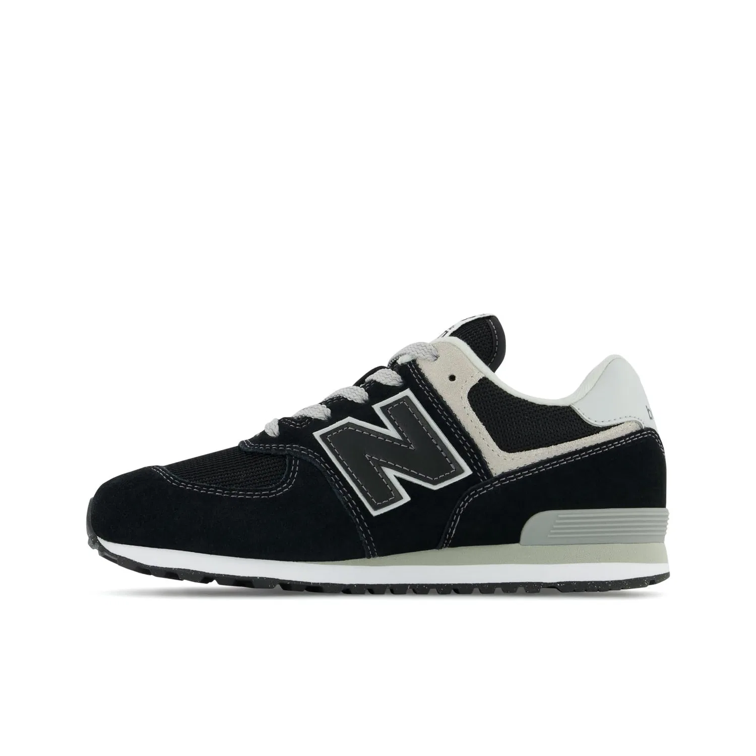 Детские кроссовки для девочек замшевые New Balance 574 Heritage Vintage Pack, Black Black Evb 02 — фото 4