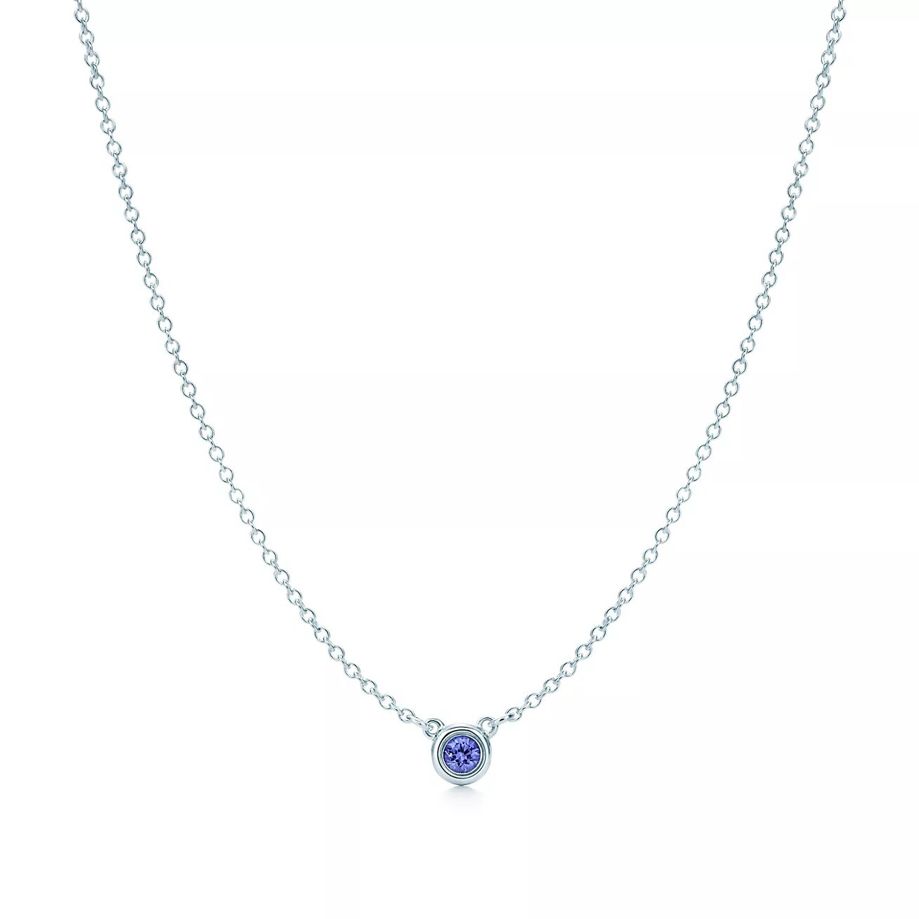 

Колье Tiffany & Co. x Elsa Peretti Color By The Yard, серебро/танзанит