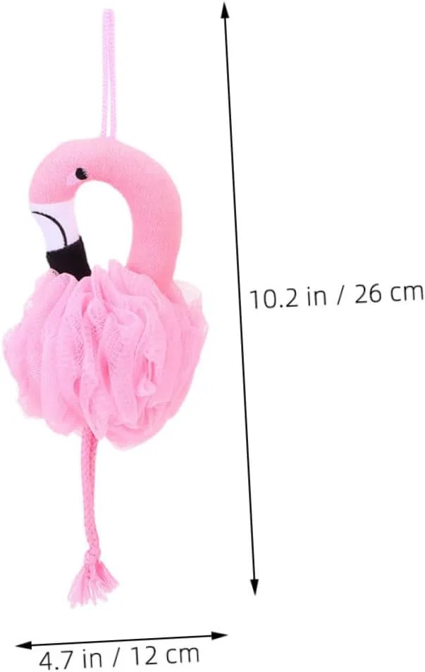 Мочалка для душа Flamingo, 10 шт, Baluue, Розовый — фото 2