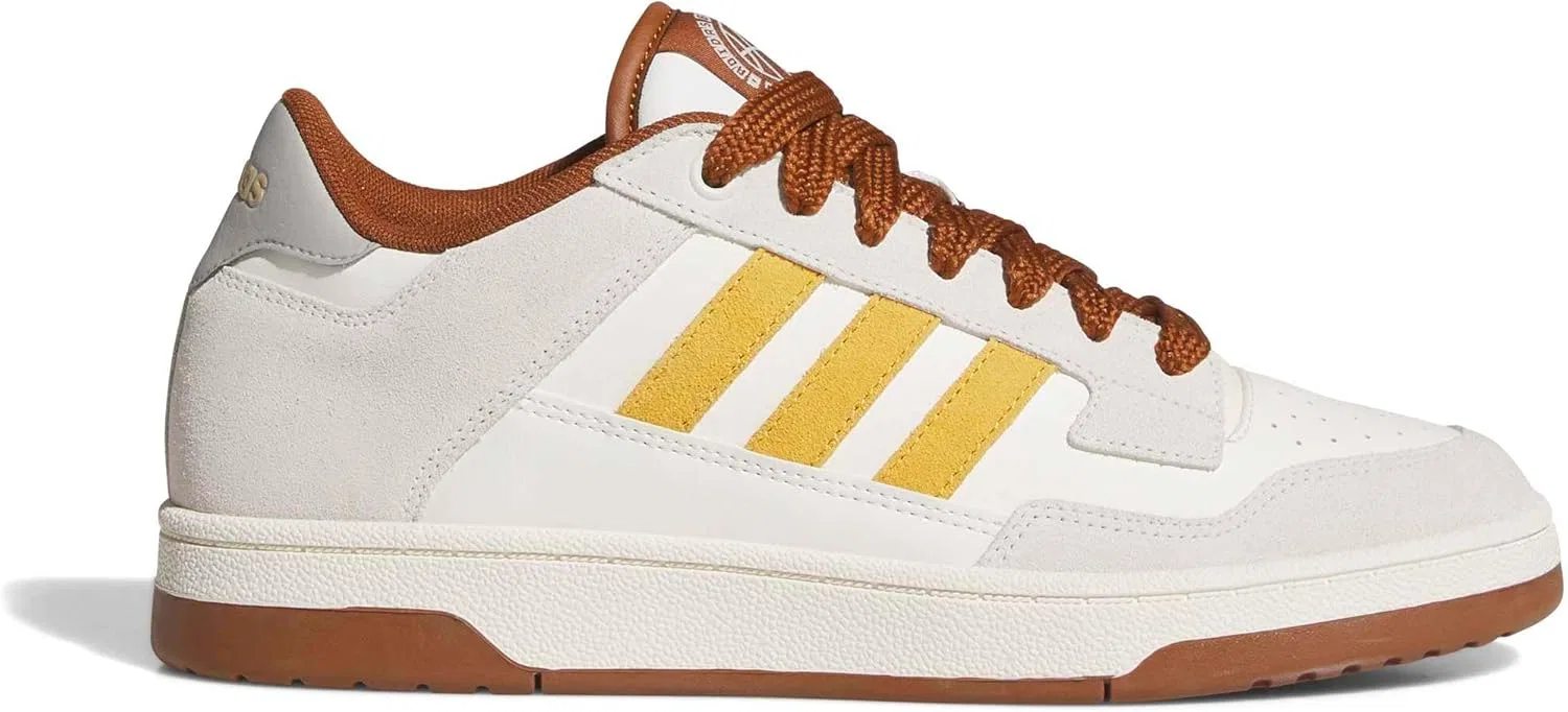 Унисекс кроссовки Adidas Rapid Court Low, Ftwr White Preloved Yellow Dusky Bronze — фото 2