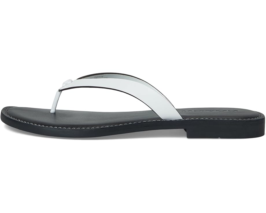 Балетки COACH Brianna Flip Flop, цвет Optic White — фото 4