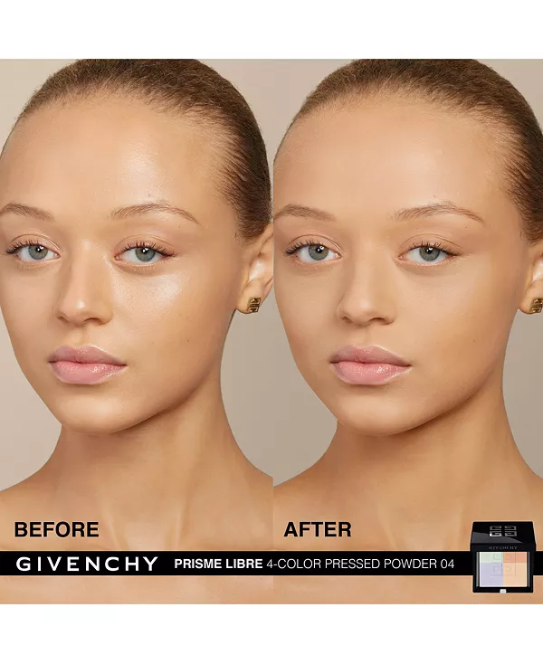 Prisme libre ультра-размывающая и корректирующая цвет компактная пудра Givenchy, 04- mousseline acidulée (for medium complexions) — фото 3