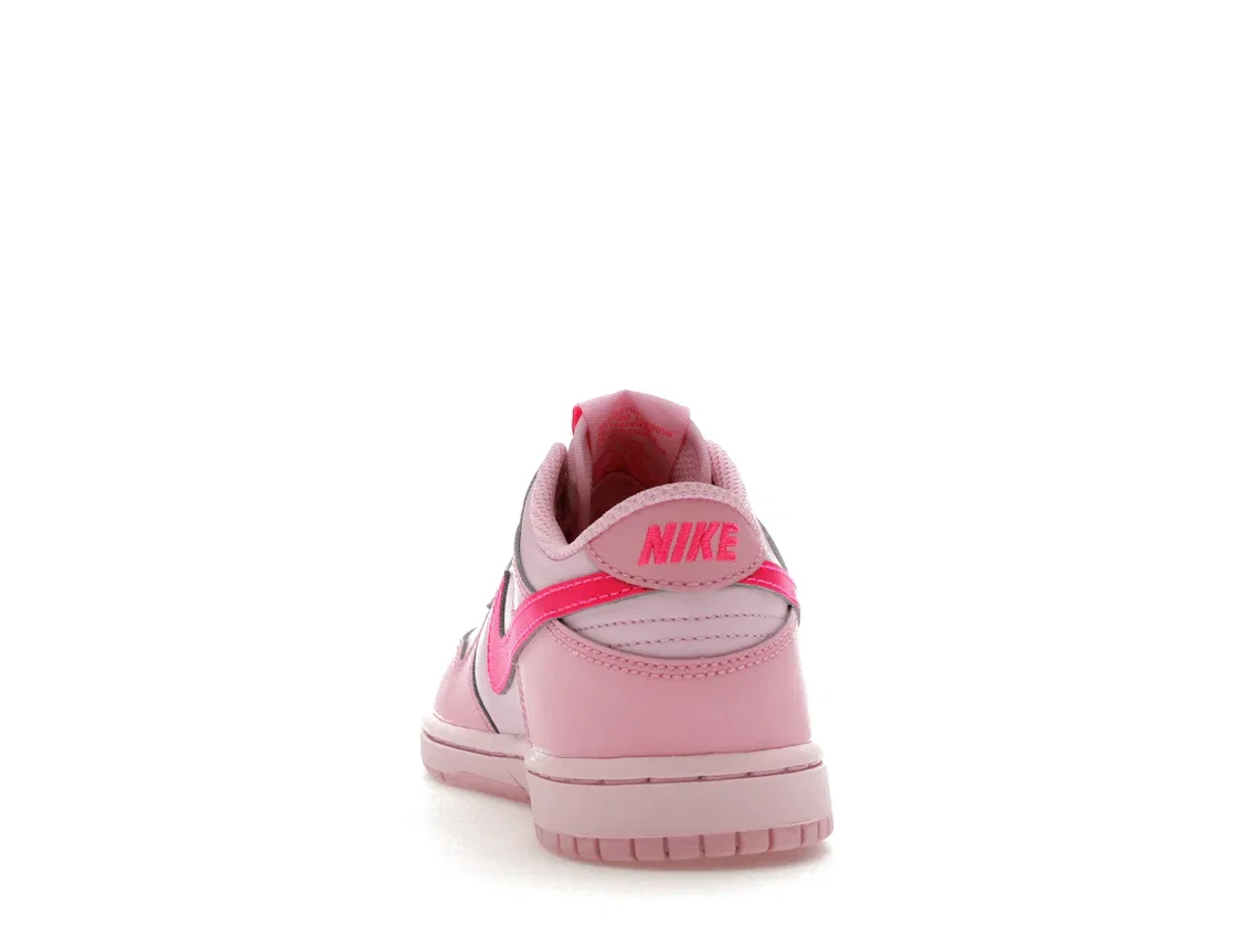Детские кроссовки с перфорированным носком Nike Dunk Low Nike, Pink Pink — фото 4