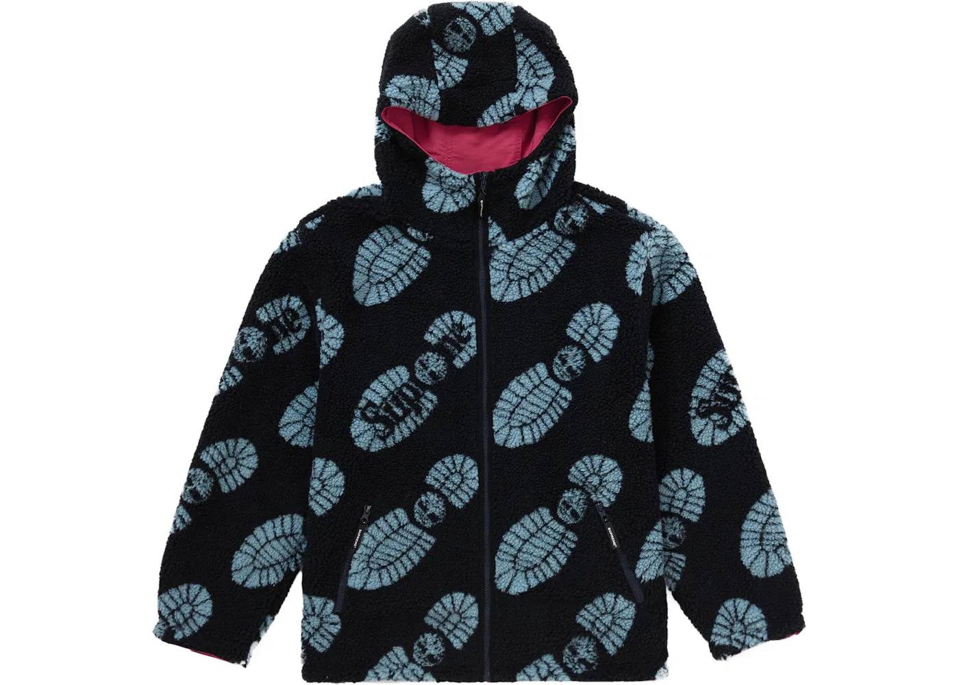 Мужская куртка из рипстопа с принтом Supreme Timberland Reversible Ripstop Jacket, Burgundy — фото 4