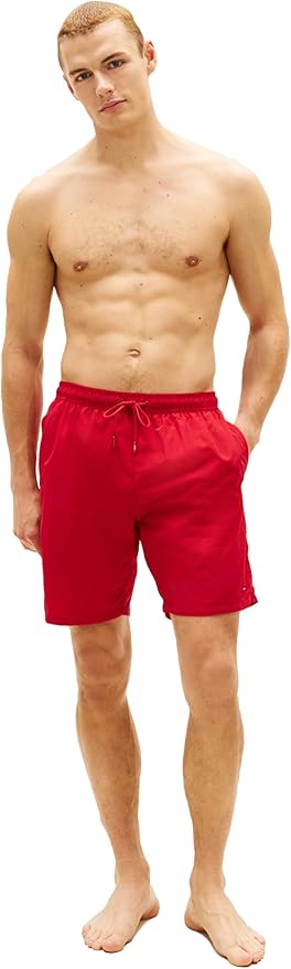 Плавательные шорты Tommy Hilfiger 7" with Drawstring Quick Dry, красный — фото 3
