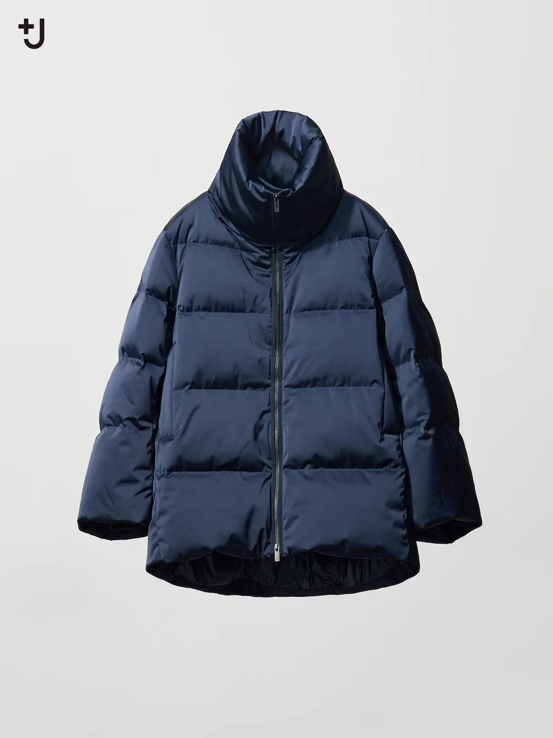 Куртка Uniqlo, пуховая объемная куртка, темно-синий