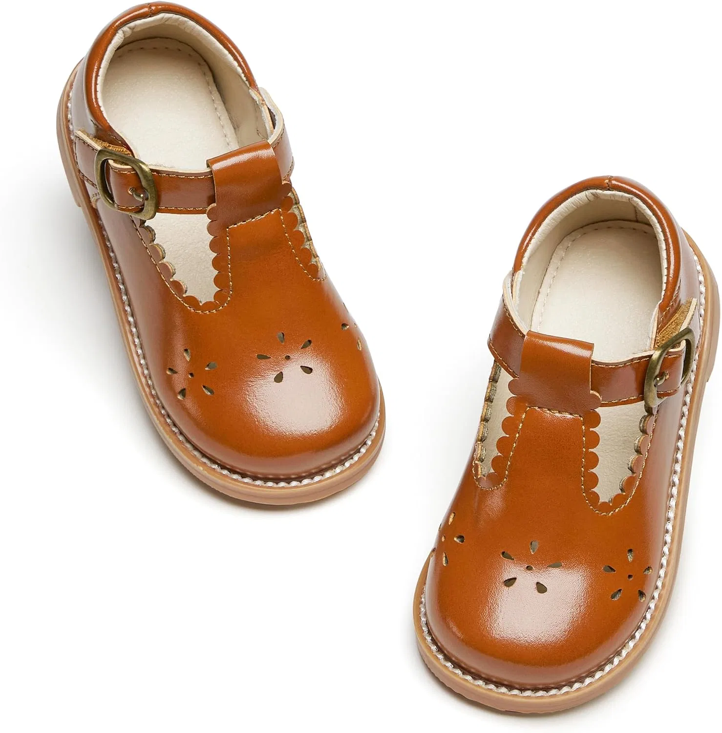 Детские туфли оксфорды для девочек ESTINE, Brown