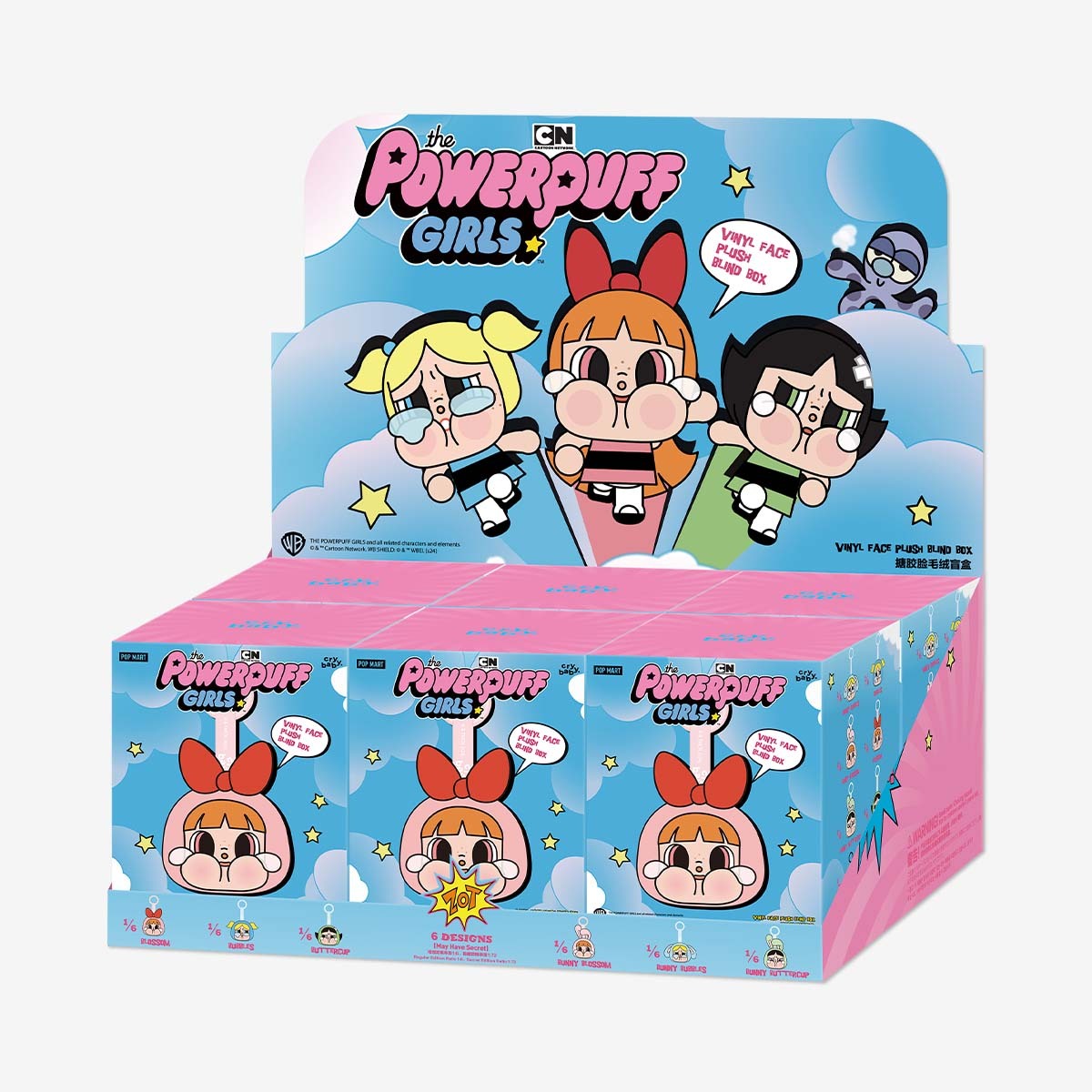 

Бокс с фигурками Pop Mart CRYBABY × Powerpuff Girls Series, 6 предметов